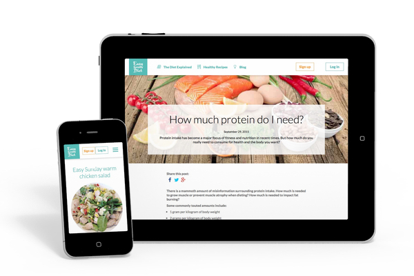 Easy Sunday Diet - a paid content platform using concrete5.7